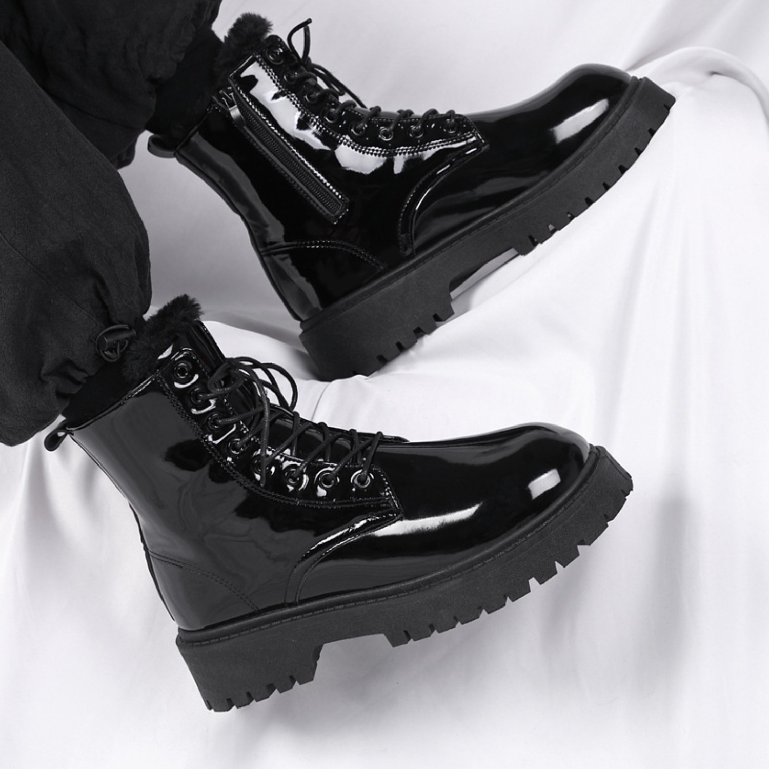 Men's warm plush high-top boot - Crossfit Outdoor ulasan dan harga
