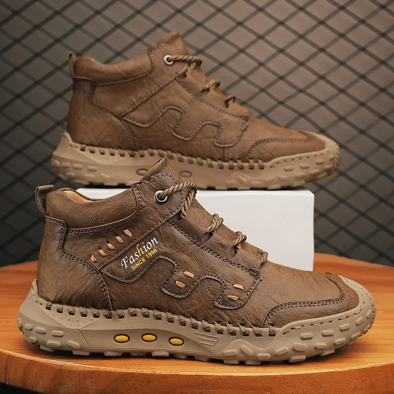 Microfiber Leather Men Boots O - Crossfit Outdoor ulasan dan harga