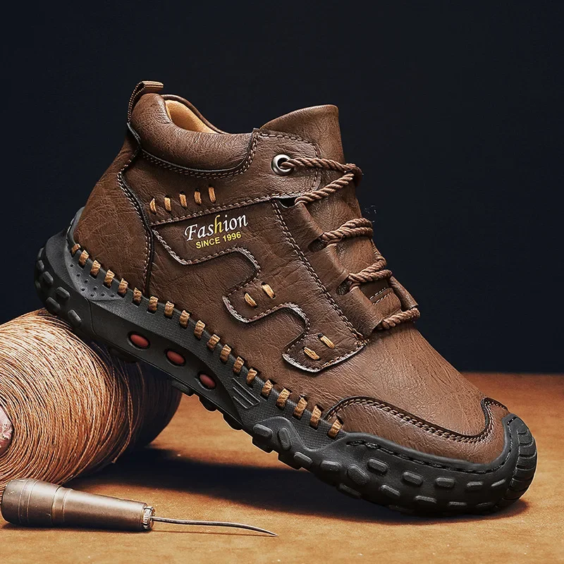 Microfiber Leather Men Boots O - Crossfit Outdoor ulasan dan harga