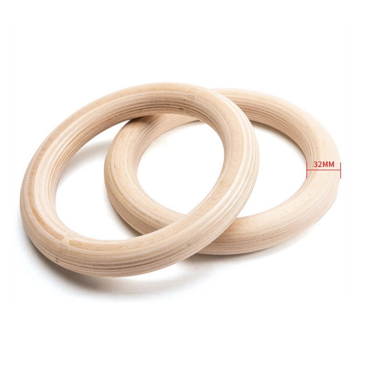 Summer sale  2Pcs Wooden Porta - Gymnastic Ring Wood ulasan dan harga