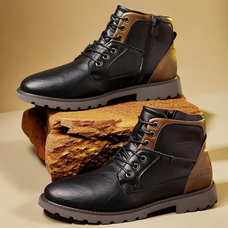 2026 Leather Men Ankle Boots P - Crossfit Outdoor ulasan dan harga